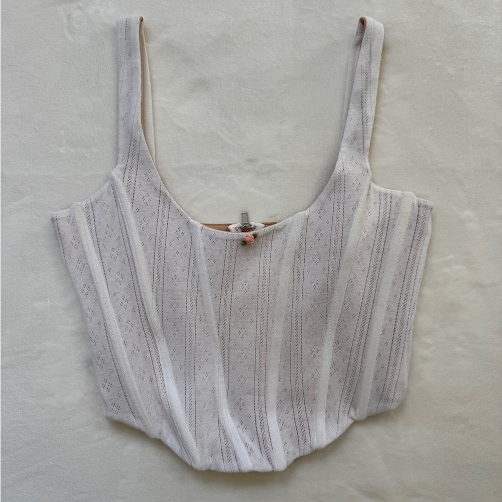 🍒🍒SOLD🍒🍒With Jean pointelle bustier - Picture 2 of 4